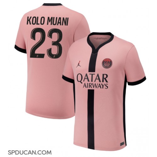 Muški Nogometni Dres Paris Saint-Germain Randal Kolo Muani #23 Rezervni 2024-25 Kratak Rukav